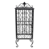 Wine Rack for 28 Bottles Metal - Top-Down View