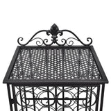 Wine Rack for 28 Bottles Metal - 45-Degree Angle