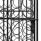 Wine Rack for 28 Bottles Metal - Rear View