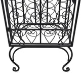 Wine Rack for 28 Bottles Metal - Close-Up Angle