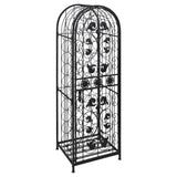 Wine Rack for 45 Bottles Metal - Side View
