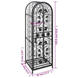 Wine Rack for 45 Bottles Metal