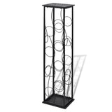 Wine Rack for 8 Bottles Metal - Front View