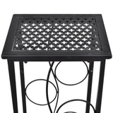 Wine Rack for 8 Bottles Metal - Top-Down View