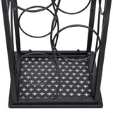 Wine Rack for 8 Bottles Metal - 45-Degree Angle