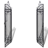 Ornamental Garden Gate Wrought Iron 122x20.5x134 cm - Side View