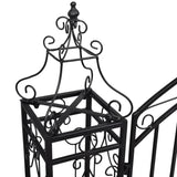 Ornamental Garden Gate Wrought Iron 122x20.5x134 cm - Top-Down View