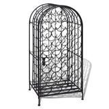 Wine Rack for 35 Bottles Metal - Top-Down View