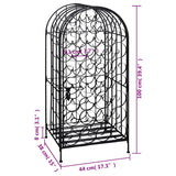 Wine Rack for 35 Bottles Metal - Close-Up Angle