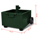 Outdoor Umbrella Stand Green - Rear View