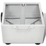 Outdoor Umbrella Stand Plant Pot White - 45-Degree Angle