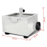 Outdoor Umbrella Stand Plant Pot White - Rear View