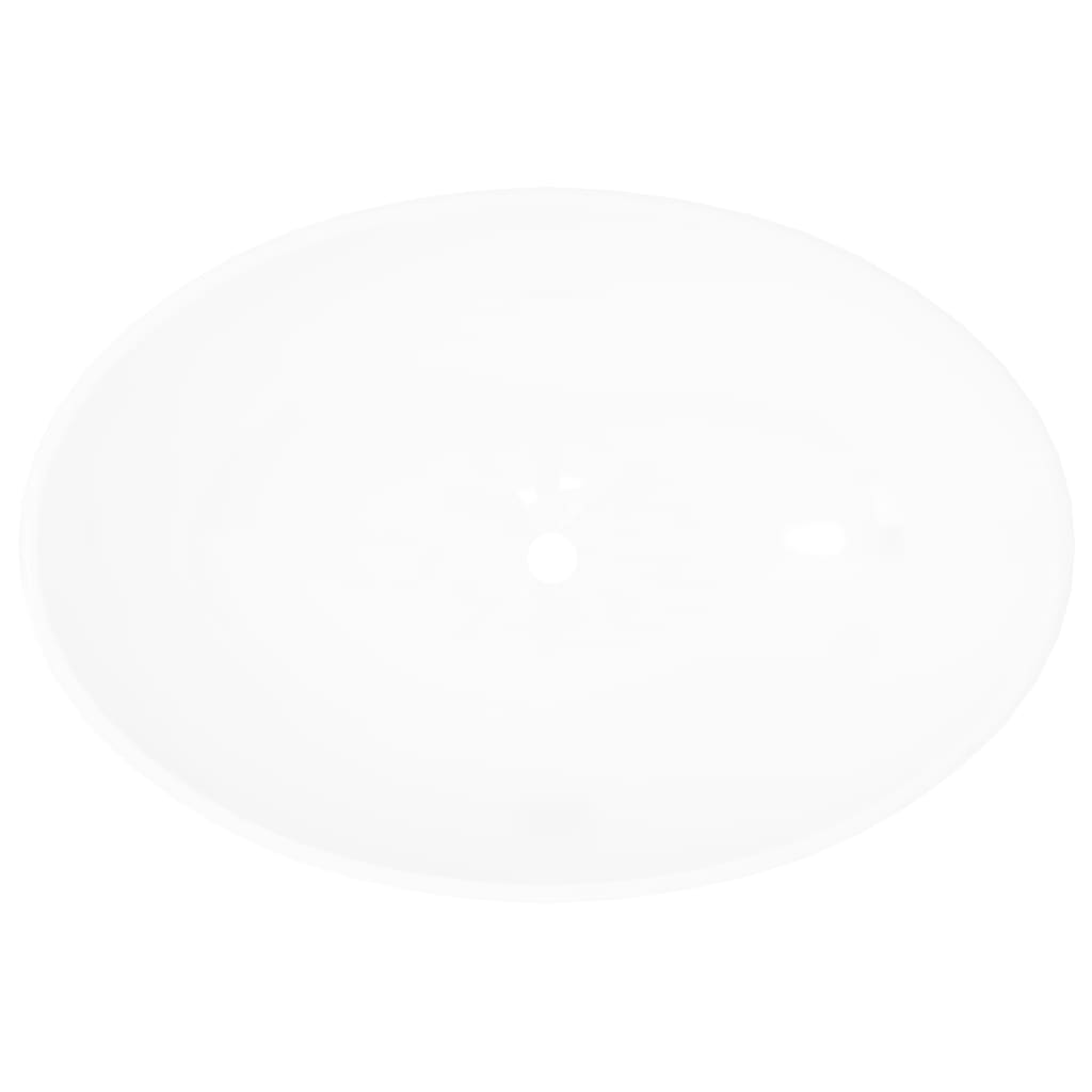 Luxury Ceramic Basin Oval-shaped Sink White 40 x 33 cm