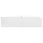 Luxury Ceramic Basin Rectangular Sink White with Faucet Hole