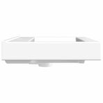 Luxury Ceramic Basin Rectangular Sink White with Faucet Hole
