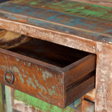 End Table with 1 Drawer 1 Door Reclaimed Wood - Extra Image