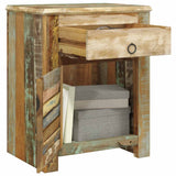 End Table with 1 Drawer 1 Door Reclaimed Wood - Extra Image