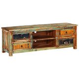Reclaimed Wood TV Cabinet TV Stand 4 Drawers - Extra Image