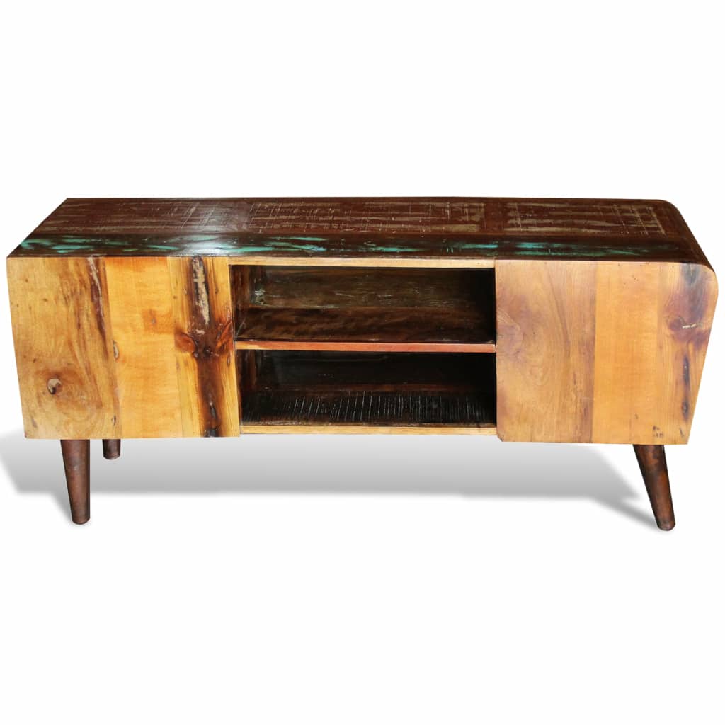 Reclaimed Wood TV Cabinet 1 Door 2 Drawers
