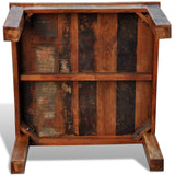 Coffee Table Square Reclaimed Wood - 45-Degree Angle