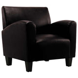 Sofa Chair Dark Brown Faux Leather