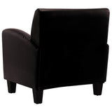 Sofa Chair Dark Brown Faux Leather