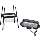 Rectangular Barbecue Electric BBQ Stand Grill Garden - Top-Down View