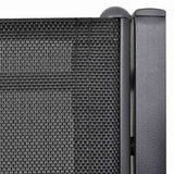 2 Seater Garden Bench 131 cm Steel and Textilene Black - 45-Degree Angle