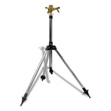 Impulse Sprinkler Garden Watering Zinc on Tripod Base - 45-Degree Angle