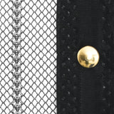 Insect Door Curtain 210 X 100 Cm 2 Pcs Magnet Black