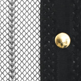 Insect Door Curtain 210 x 100 cm 2 pcs Magnet Black - Top-Down View