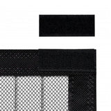 Insect Door Curtain 210 x 100 cm 2 pcs Magnet Black - 45-Degree Angle