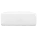 Ceramic Basin Square with Overflow and Faucet Hole 41 x 41 cm