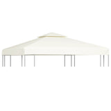 Waterproof Gazebo Cover Canopy 310 g / m² Cream White 3 x 3 m