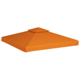 Water-proof Gazebo Cover Canopy 310 g/m² Orange 3 x 3 m - Front View