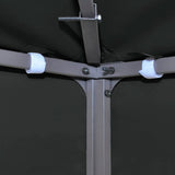 Water-proof Gazebo Cover Canopy 310 g / m² Dark Grey 3 x 3 m