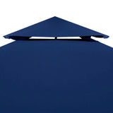 Water-proof Gazebo Cover Canopy 310 g / m² Dark Blue 3 x 3 m - Side View