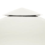 Water-proof Gazebo Cover Canopy 310 g / m² Cream White 3 x 4 m