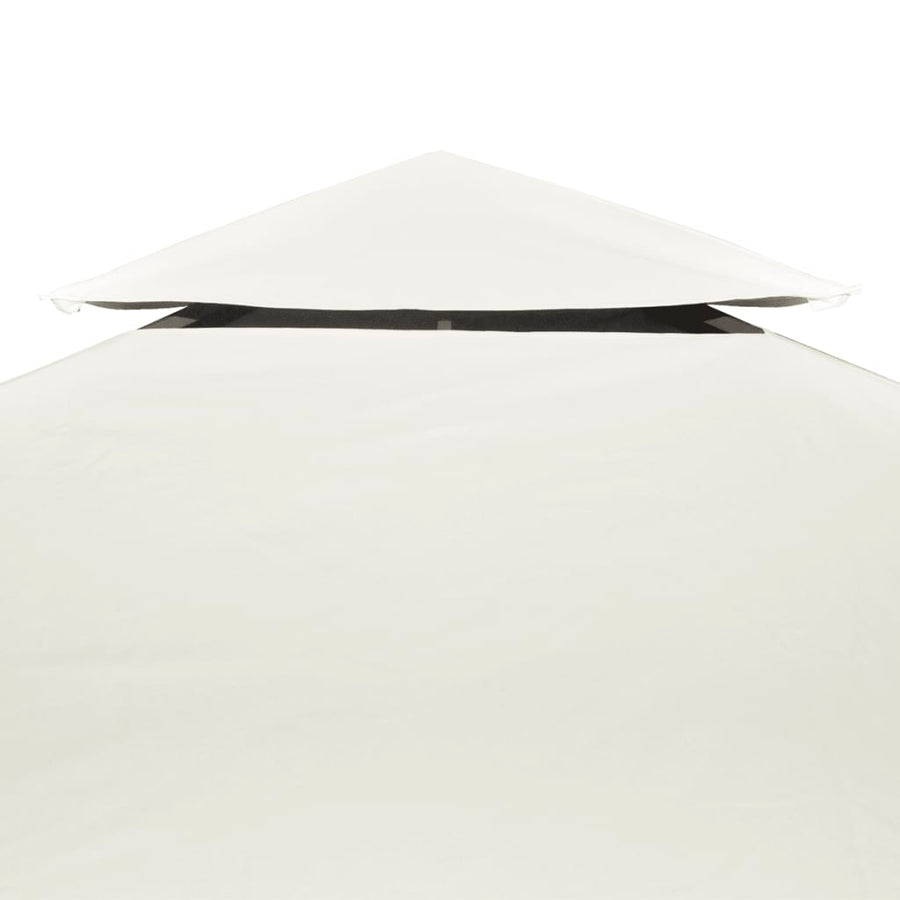 Water-proof Gazebo Cover Canopy 310 g / m² Cream White 3 x 4 m