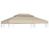 Water-proof Gazebo Cover Canopy Replacement 310 g / m² Beige 3 x 4 m