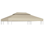 Water-proof Gazebo Cover Canopy Replacement 310 g / m² Beige 3 x 4 m