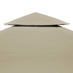 Water-proof Gazebo Cover Canopy Replacement 310 g / m² Beige 3 x 4 m