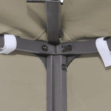 Water-proof Gazebo Cover Canopy Replacement 310 g / m² Beige 3 x 4 m - Top-Down View