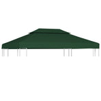 Water-proof Gazebo Cover Canopy 310 g / m² Green 3 x 4 m
