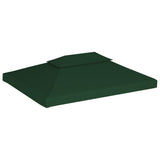 Water-proof Gazebo Cover Canopy 310 g / m² Green 3 x 4 m - Front View