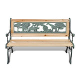 Children Garden Bench 84 cm Wood - Front View