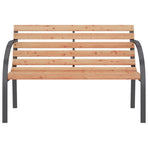 Garden Bench 120 cm Wood and Iron