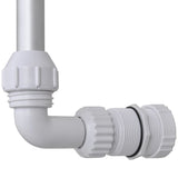 Cascade Waterfall Swimming Pool Fountain with LED Lights - 45-Degree Angle