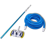 Pool Cleaning Tool Vacuum with Telescopic Pole and Hose - Front View