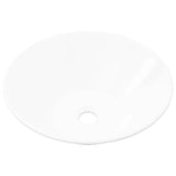 Bathroom Porcelain Ceramic Sink Art Basin Bowl White - Front View